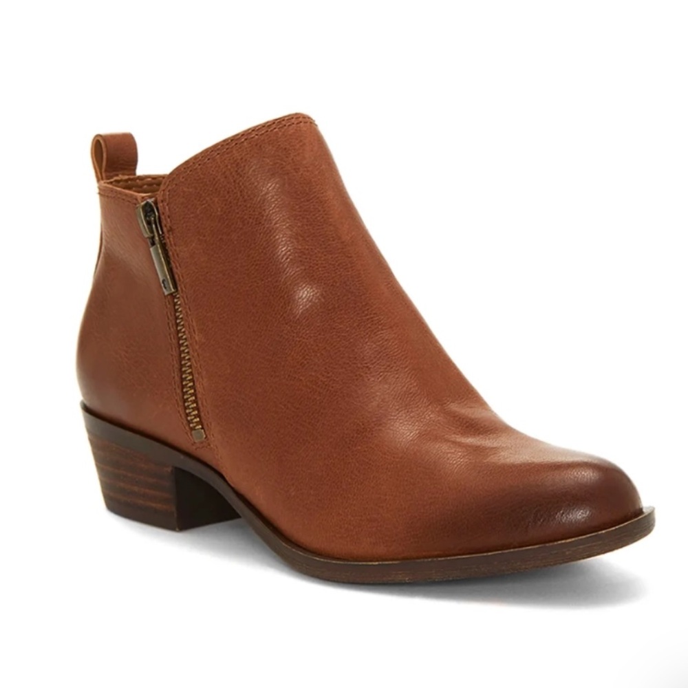 Lucky Brand Brown Leather Ankle Boots